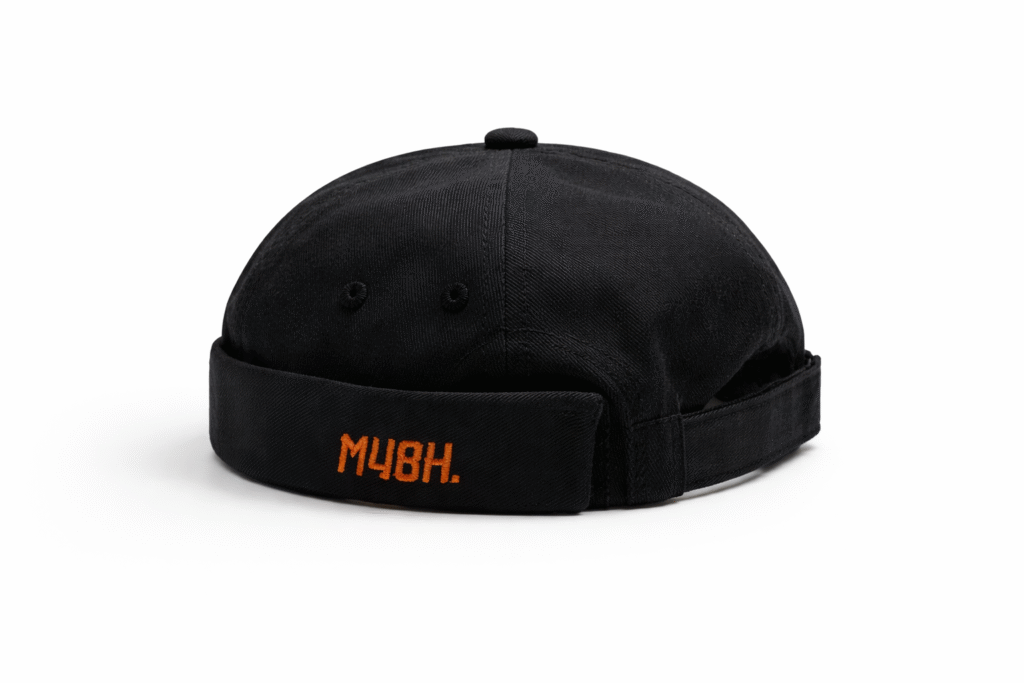 Cap noir/orange